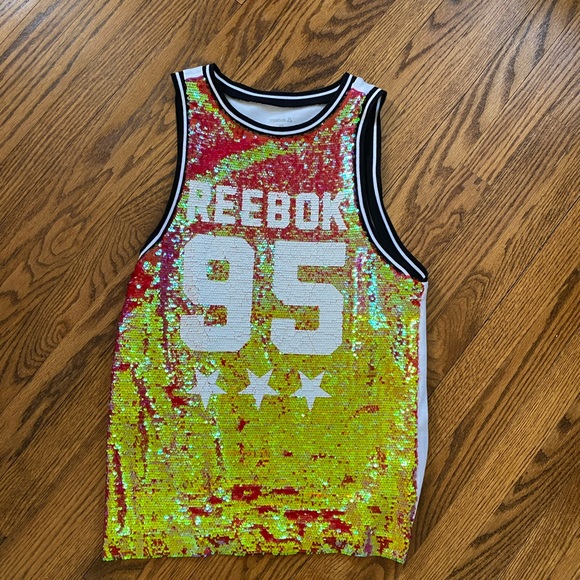 Reebok Tops - Reebok Sequined Jersey Tank